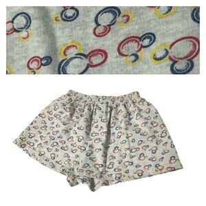 Vintage 90s Disney Mickey Unlimited Gray Lounge Shorts Mickey Circles / Large -